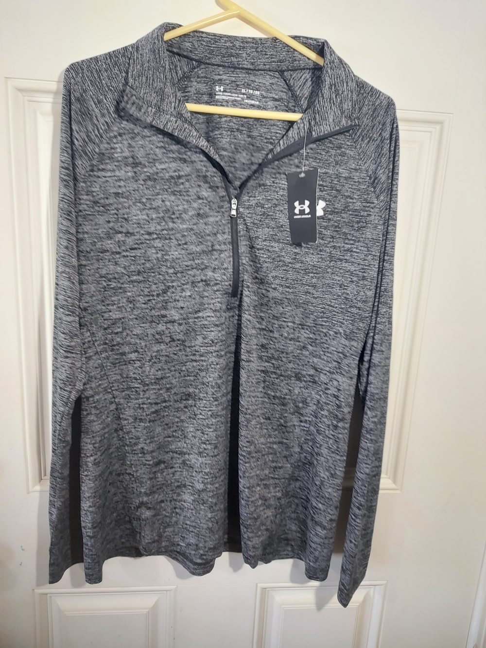 Under Armour Grey Heather Quarter-Zip Pullover